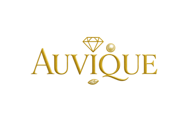 Logo that says Auvique showing fine jewelry